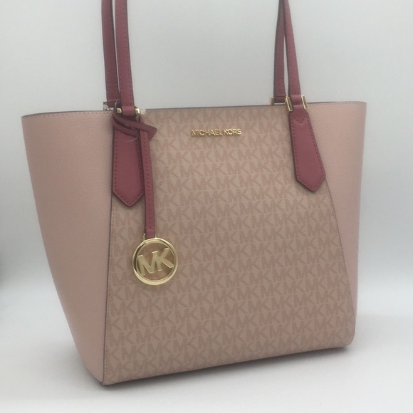 MICHAEL KORS KIMBERLY SM BONDED TOTE TULIP MULTI - Picture 3 of 8